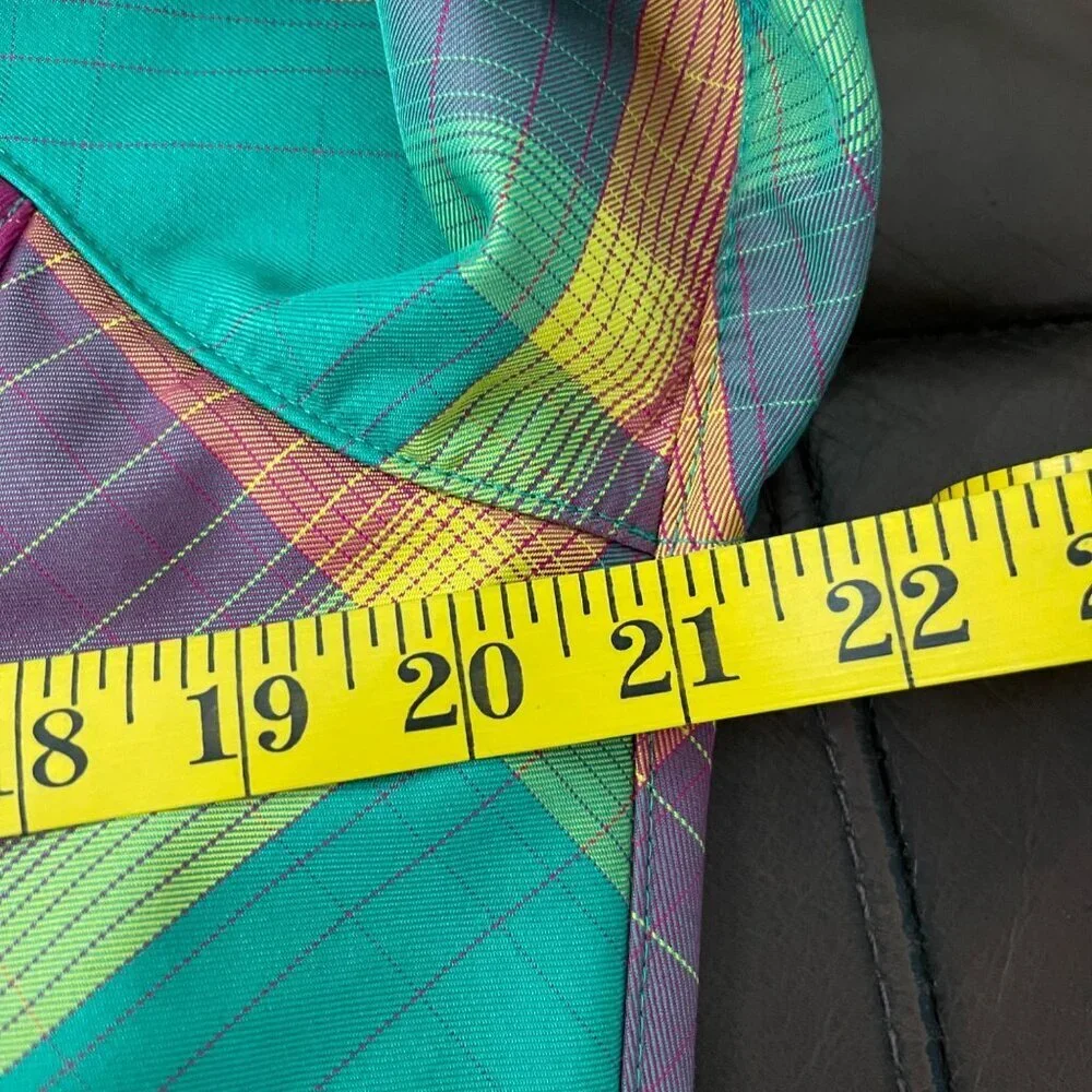 The North Face Women Jacket Size Large Colorblock Hooded Plaid Outdoor Y2K Core - Picture 16 of 16